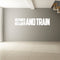 No Pain No Gain Shut Up And Train - Inspirational Quotes Wall Art - 10" x 50" Workout Wall Decals - Gym Wall Decal Stickers - Fitness Vinyl - Motivational Gym Decals - Sports Vinyl Sticker (White) White 10" x 50" 2