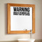 Warning Objects in Mirror are Dumber Than They Appear Sign - Art Decal - Funny Quotes Bathroom Art - Bedroom Vinyl Sticker Decals - Restroom Wall Decoration Vinyl (White)   3