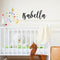 Vinyl Wall Art Decal Girls Custom Name - ’Isabella’ Custom Text Name - 12" x 30" - Girls Bedroom Vinyl Wall Decals - Cute Wall Art Decals for Baby Girl Nursery Room Decor (12" x 30"; Black Cursive) Black 12" x 30"