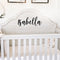 Vinyl Wall Art Decal Girls Custom Name - ’Isabella’ Custom Text Name - 12" x 30" - Girls Bedroom Vinyl Wall Decals - Cute Wall Art Decals for Baby Girl Nursery Room Decor (12" x 30"; Black Cursive) Black 12" x 30" 2