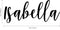 Vinyl Wall Art Decal Girls Custom Name - ’Isabella’ Custom Text Name - 12" x 30" - Girls Bedroom Vinyl Wall Decals - Cute Wall Art Decals for Baby Girl Nursery Room Decor (12" x 30"; Black Cursive) Black 12" x 30" 3