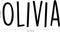 Vinyl Wall Art Decal Girls Custom Name - ’Olivia’ Custom Text Name- 12" x 26" - Girls Bedroom Vinyl Wall Decals - Cute Wall Art Decals for Baby Girl Nursery Room Decor (12" x 26"; Black Text) Black 12" x 26" 3