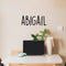 Vinyl Wall Art Decal Girls Custom Name - 'ABIGAIL' Custom Text Name - Girls Bedroom Vinyl Wall Decals - Cute Wall Art Decals for Baby Girl Nursery Room Decor   2