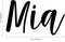 Vinyl Wall Art Decal Girls Custom Name - ’MIA’ Custom Text Name - Girls Bedroom Vinyl Wall Decals - Cute Wall Art Decals for Baby Girl Nursery Room Decor (12" x 19"; Black Cursive)   3