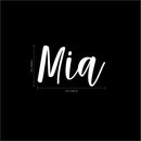 Vinyl Wall Art Decal Girls Custom Name - ’MIA’ Custom Text Name - 12" x 19" - Girls Bedroom Vinyl Wall Decals - Cute Wall Art Decals for Baby Girl Nursery Room Decor (12" x 19"; White Cursive) White 12" x 23" 3