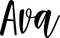 Vinyl Wall Art Decal Girls Custom Name - ’AVA’ Custom Text Name - Girls Bedroom Vinyl Wall Decals - Cute Wall Art Decals for Baby Girl Nursery Room Decor (12" x 19"; Black Text)   4