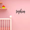 Vinyl Wall Art Decal Girls Custom Name - ’Sophia’ Custom Text Name - Girls Bedroom Vinyl Wall Decals - Cute Wall Art Decals for Baby Girl Nursery Room Decor (12" x 26"; Black Cursive)   3