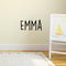Vinyl Wall Art Decal Girls Custom Name - 'EMMA' Custom Text Name - Girls Bedroom Vinyl Wall Decals - Cute Wall Art Decals for Baby Girl Nursery Room Decor   2