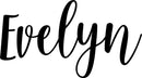 Vinyl Wall Art Decal Girls Custom Name - ’Evelyn’ Custom Text Name- 12" x 26" - Girls Bedroom Vinyl Wall Decals - Cute Wall Art Decals for Baby Girl Nursery Room Decor (12" x 26"; Black Cursive) Black 12" x 26" 4