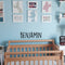 Vinyl Wall Art Decal Boys Custom Name - ’Benjamin’ Custom Text Name- Little Boys Bedroom Vinyl Wall Decals - Cute Wall Art for Baby Boy Nursery Room Decor (10" x 34"; Black Text)   2