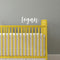 Vinyl Wall Art Decal Boys Custom Name - ’Logan’ Custom Text Name - 12" x 29" - Little Boys Bedroom Vinyl Wall Decals - Cute Wall Art Decals for Baby Boy Nursery Room Decor (12" x 29"; White Cursive) White 12" x 29" 2