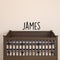 Vinyl Wall Art Decal Boys Custom Name - 'JAMES' Custom Text Name - Little Boys Bedroom Vinyl Wall Decals - Cute Wall Art Decals for Baby Boy Nursery Room Decor