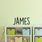 Vinyl Wall Art Decal Boys Custom Name - 'JAMES' Custom Text Name - Little Boys Bedroom Vinyl Wall Decals - Cute Wall Art Decals for Baby Boy Nursery Room Decor   2