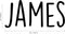 Vinyl Wall Art Decal Boys Custom Name - ’James’ Custom Text Name - 12" x 29" - Little Boys Bedroom Vinyl Wall Decals - Cute Wall Art Decals for Baby Boy Nursery Room Decor (12" x 29"; Black Text) Black 12" x 29" 3