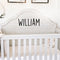 Vinyl Wall Art Decal Boys Custom Name - 'WILLIAM' Custom Text Name - Little Boys Bedroom Vinyl Wall Decals - Cute Wall Art Decals for Baby Boy Nursery Room Decor
