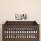 Vinyl Wall Art Decal Boys Custom Name - 'ELIJAH' Custom Text Name- Little Boys Bedroom Vinyl Wall Decals - Cute Wall Art Decals for Baby Boy Nursery Room Decor