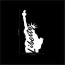 Pulse Vinyl Vinyl Wall Art Decal - Statue of Liberty Sign - 45" x 23" - I Love New York Contemporary Sign Decoration Wall Art - Business Wall Decor - Modern Interior Wall Art (45" x 23"; White) White 45" x 23" 3