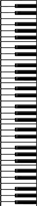 Vinyl Wall Art Decal - Piano Keys Design - 44" x 8" Decoration Vinyl Sticker - Unisex Musician Wall Art Decal - Modern Music Instrument Decal - Indoor Outdoor Stencil Adhesive (44" x 8"; Black) Black 44" x 8"