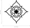 Set of 20 Vinyl Wall Art Decals - Pretty Flowers Pattern - 5" x 5" Each - Bedroom Living Room Office Dorm Room Girly Home Decor - Trendy Apartment Stencil Adhesive Stickers (5" x 5" Each; Black) Black 5" x 5" each 3