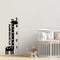 Nursery Vinyl Wall Art Decal - Let’s See Your Growth Chart Zoo Giraffe - 62.5" x 22" - Safari Animal Wall Art Sticker Decals - Unisex Kids Room Play Area Daycare Wall Decor (62.5" x 22"; Black) Black 62.5" x 22" 2
