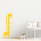 Nursery Vinyl Wall Art Decal - Let’s See Your Growth Chart Zoo Giraffe - 62.5" x 22" - Safari Animal Wall Art Sticker Decals - Unisex Kids Room Play Area Daycare Wall Decor (62.5" x 22"; Yellow) Yellow 62.5" x 22" 2