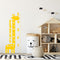 Nursery Vinyl Wall Art Decal - Let’s See Your Growth Chart Zoo Giraffe - 62.5" x 22" - Safari Animal Wall Art Sticker Decals - Unisex Kids Room Play Area Daycare Wall Decor (62.5" x 22"; Yellow) Yellow 62.5" x 22" 3