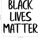 Vinyl Laptop Skin Decal - Black Lives Matter - Removable Waterproof Car Bumper Sticker Decals (5" x 5"; Black Text)   3