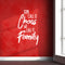 Vinyl Wall Art Decal - Some Call It Chaos We Call It Family - 37" x 23" - Stencil Adhesive Vinyl for Home Apartment Workplace Use - Lighthearted Appreciation Household Quotes (37" x 23"; White Text) White 37" x 23"