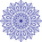 Vinyl Wall Art Decal - Mandala Figure - 23" x 23" - Adhesive Vinyl Sticker Decals - Home Apartment Workplace Decor - Yoga Studio Namaste Meditation Mandala Bohemian Flower (23" x 23"; Blue) Blue 23" x 23" 4
