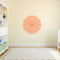 Vinyl Wall Art Decal - Mandala Figure - 23" x 23" - Adhesive Vinyl Sticker Decals - Home Apartment Workplace Decor - Yoga Studio Namaste Meditation Mandala Bohemian Flower (23" x 23"; Orange) Orange 23" x 23" 2