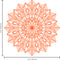Vinyl Wall Art Decal - Mandala Figure - 23" x 23" - Adhesive Vinyl Sticker Decals - Home Apartment Workplace Decor - Yoga Studio Namaste Meditation Mandala Bohemian Flower (23" x 23"; Orange) Orange 23" x 23" 3