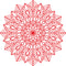 Vinyl Wall Art Decal - Mandala Figure - 23" x 23" - Adhesive Vinyl Sticker Decals - Home Apartment Workplace Decor - Yoga Studio Namaste Meditation Mandala Bohemian Flower (23" x 23"; Red) Red 23" x 23" 4