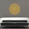 Vinyl Wall Art Decal - Mandala Figure - 23" x 23" - Adhesive Vinyl Sticker Decals - Home Apartment Workplace Decor - Yoga Studio Namaste Meditation Mandala Bohemian Flower (23" x 23"; Yellow) Yellow 23" x 23" 2