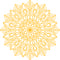 Vinyl Wall Art Decal - Mandala Figure - 23" x 23" - Adhesive Vinyl Sticker Decals - Home Apartment Workplace Decor - Yoga Studio Namaste Meditation Mandala Bohemian Flower (23" x 23"; Yellow) Yellow 23" x 23" 4