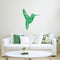 Vinyl Wall Art Decal - Geometric Hummingbird Outline - 28" x 23" - Beautiful Exotic Bird Wall Art Sticker Decals - Home Decor Living Room Bedroom (28" x 23"; Green) Green 28" x 23" 2