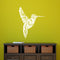 Vinyl Wall Art Decal - Geometric Hummingbird Outline - 28" x 23" - Beautiful Exotic Bird Wall Art Sticker Decals - Home Decor Living Room Bedroom (28" x 23"; White) White 28" x 23" 2