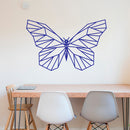Vinyl Wall Art Decal - Geometric Butterfly Outline - 23" x 36" - Home Decor Sticker Decals - Living Room Bedroom Nursery Playroom (23" x 36"; Blue) Blue 23" x 36" 2