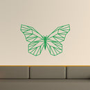 Vinyl Wall Art Decal - Geometric Butterfly Outline - 23" x 36" - Home Decor Sticker Decals - Living Room Bedroom Nursery Playroom (23" x 36"; Green) Green 23" x 36"