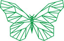 Vinyl Wall Art Decal - Geometric Butterfly Outline - 23" x 36" - Home Decor Sticker Decals - Living Room Bedroom Nursery Playroom (23" x 36"; Green) Green 23" x 36" 4