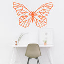 Vinyl Wall Art Decal - Geometric Butterfly Outline - 23" x 36" - Home Decor Sticker Decals - Living Room Bedroom Nursery Playroom (23" x 36"; Orange) Orange 23" x 36"