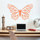 Vinyl Wall Art Decal - Geometric Butterfly Outline - 23" x 36" - Home Decor Sticker Decals - Living Room Bedroom Nursery Playroom (23" x 36"; Orange) Orange 23" x 36" 2