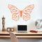 Vinyl Wall Art Decal - Geometric Butterfly Outline - 23" x 36" - Home Decor Sticker Decals - Living Room Bedroom Nursery Playroom (23" x 36"; Orange) Orange 23" x 36" 2