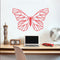 Vinyl Wall Art Decal - Geometric Butterfly Outline - 23" x 36" - Home Decor Sticker Decals - Living Room Bedroom Nursery Playroom (23" x 36"; Red) Red 23" x 36" 2