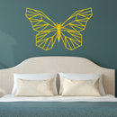 Vinyl Wall Art Decal - Geometric Butterfly Outline - 23" x 36" - Home Decor Sticker Decals - Living Room Bedroom Nursery Playroom (23" x 36"; Yellow) Yellow 23" x 36"