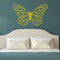 Vinyl Wall Art Decal - Geometric Butterfly Outline - 23" x 36" - Home Decor Sticker Decals - Living Room Bedroom Nursery Playroom (23" x 36"; Yellow) Yellow 23" x 36"