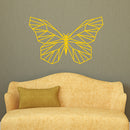 Vinyl Wall Art Decal - Geometric Butterfly Outline - 23" x 36" - Home Decor Sticker Decals - Living Room Bedroom Nursery Playroom (23" x 36"; Yellow) Yellow 23" x 36" 2