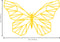 Vinyl Wall Art Decal - Geometric Butterfly Outline - 23" x 36" - Home Decor Sticker Decals - Living Room Bedroom Nursery Playroom (23" x 36"; Yellow) Yellow 23" x 36" 3