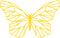 Vinyl Wall Art Decal - Geometric Butterfly Outline - 23" x 36" - Home Decor Sticker Decals - Living Room Bedroom Nursery Playroom (23" x 36"; Yellow) Yellow 23" x 36" 4