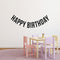 Vinyl Wall Art Decals - Happy Birthday - Best Wishes Celebrate Home Work Place Stencil Adhesives - Fun Happy Decal for Office Living Room Bedroom Dorm Room Decor