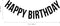 Vinyl Wall Art Decals - Happy Birthday - 16" x 45" - Best Wishes Celebrate Home Work Place Stencil Adhesives - Fun Happy Decal for Office Living Room Bedroom Dorm Room Decor (16" x 45"; Black Text) Black 16" x 45" 3